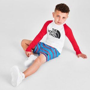 NWT THE NORTH FACE Toddler Little Kid Long-Sleeve Top Shorts Sun Swim Set UPF 50
